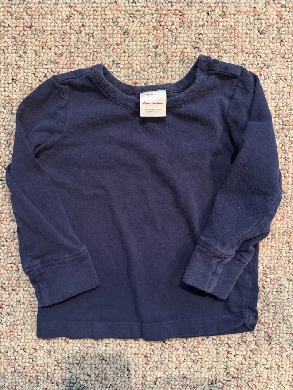 Hanna Andersson Dark Navy Long Sleeve Tee for Kids
